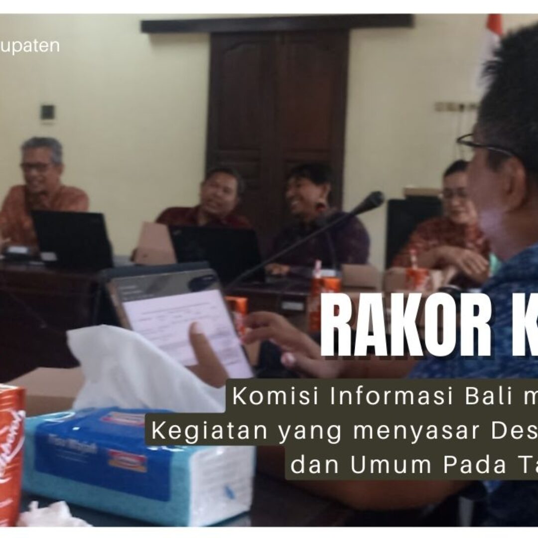 Komisi Informasi Bali Menyelenggarakan Rakor Program Kerja Tahun 2024